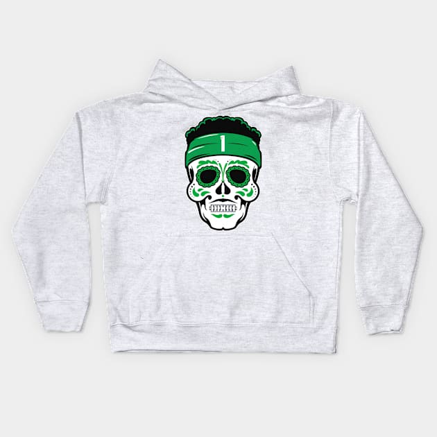 Ahmad Sauce Gardner Sugar Skull Kids Hoodie by Chunta_Design